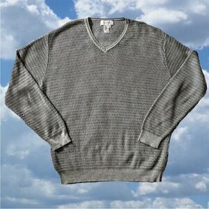 Ermenegildo Zegna Honeycomb Knit Sweater – Steel Grey – Size L / 52